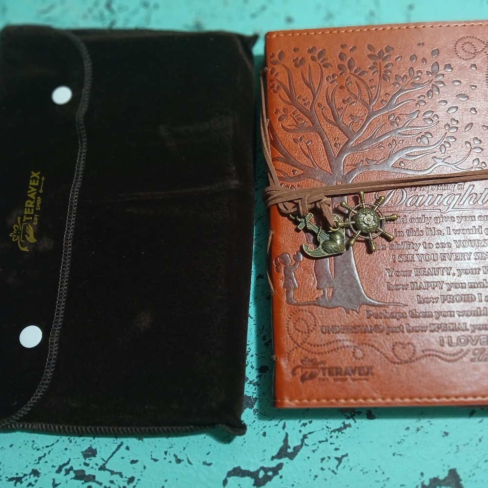 rave Brown Journal with Tree Design